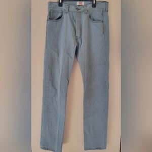 Mens Levi's Straight Leg Button Fly 501 Jeans